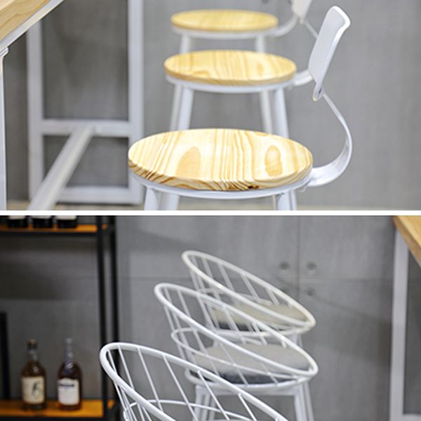 Industrial Rectangle Bar Table Set 1/4/5/7 Pieces Solid Wood Pub Set