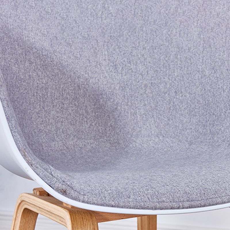 Chaises de salle à manger de style moderne, chaise latérale sans accoudoirs avec pieds en bois