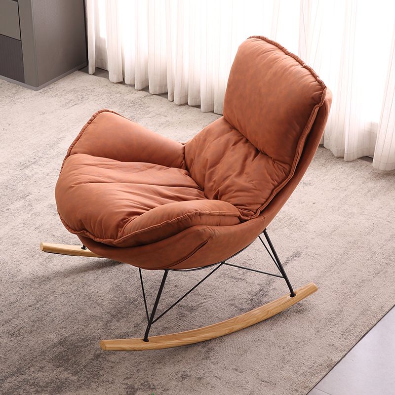 Indoor Single Rocking Chair Modern Style Lazy Rocking Chair for Bedroom