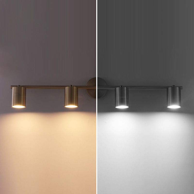 Postmodern Cylinder Vanity Sconce Lights Aluminum Wall Mount Light Fixture for Bathroom