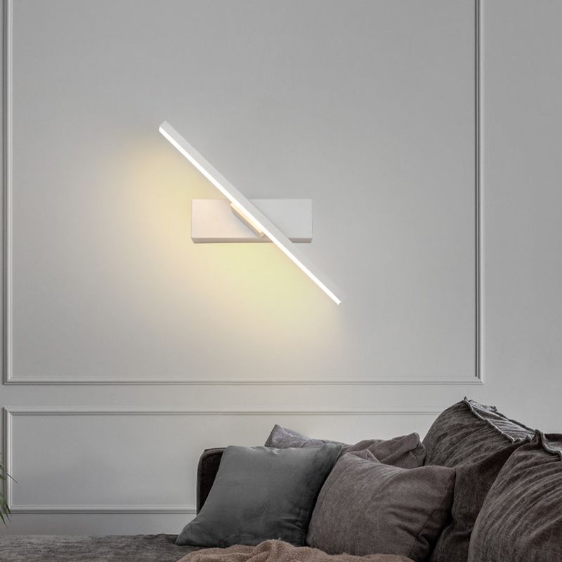 1-Licht linearer Schatten Wandleuchten moderner Metallmontageleuchte Metallmontage