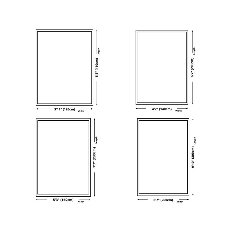 Simple Beige Rug Polyester Color Piece Indoor Rug Washable Rug for Home Decor