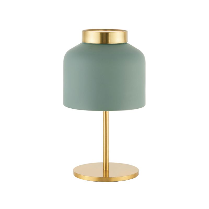 Jar Metal Night Table Light Post-modern 1 Bulbe Blanc White / Blue Nightstand lampe pour salle à manger