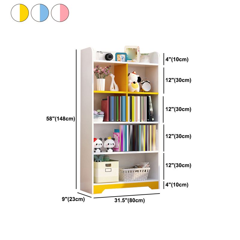 Modern Artificial Wood Bookcase Open Back Bookshelf for Any Room