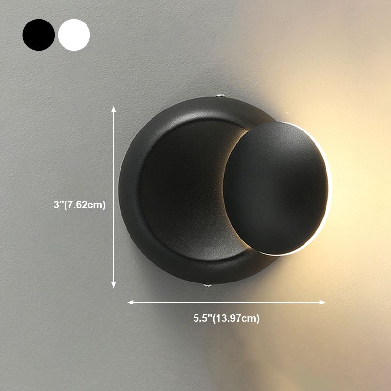 Modern Style Geometric Wall Mounted Lamps Metal 1 Light Wall Lights