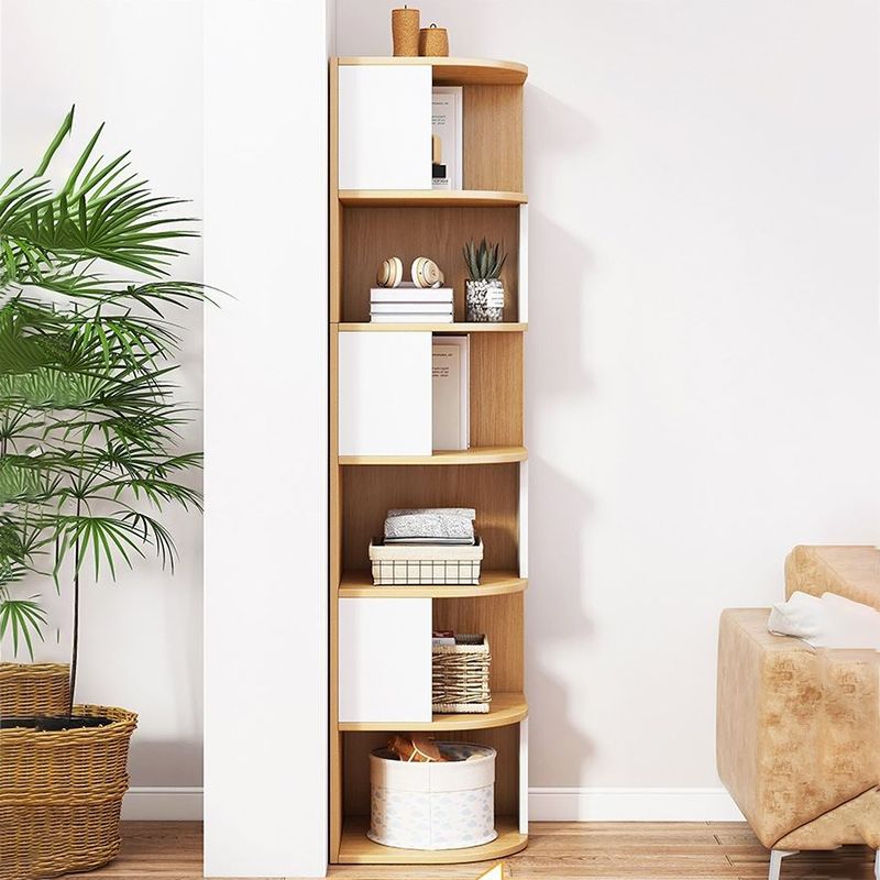 Urban Bookcase Engineered Wood Closed Back Shelf Bookcase for Living Room