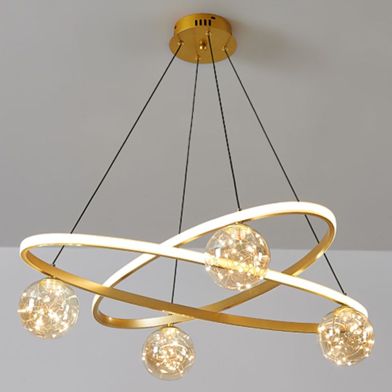 Light Luxury Nordic Style LED Hanging Pendant Light for Living Room Bedroom Dining Room