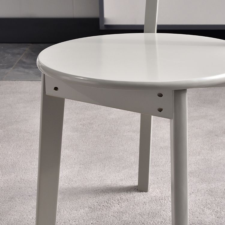 Chaises de salle à manger d'appoint en bois de style scandinave (Ensemble de 2)