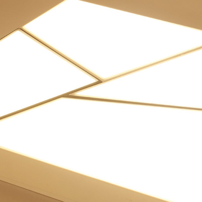 Luminaires encastrés géométriques en acrylique, Style moderne, lumière Led blanche et noire