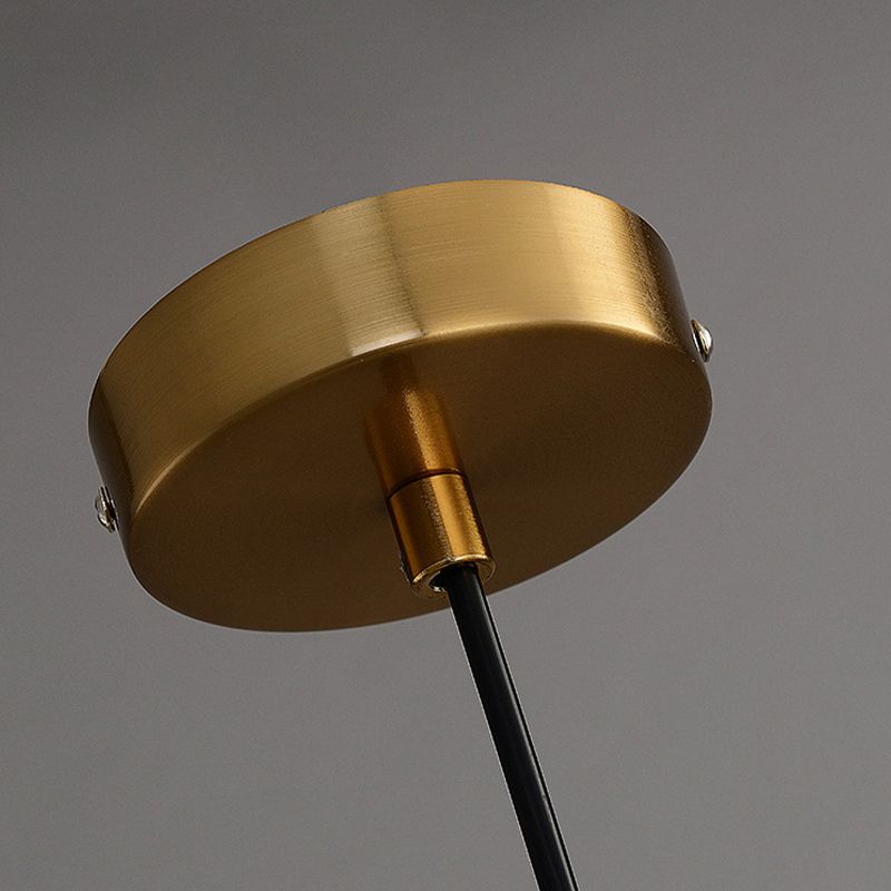 Forme sphérique Éclairage suspendu en verre de style moderne 1 lampe suspendue légère pour le salon