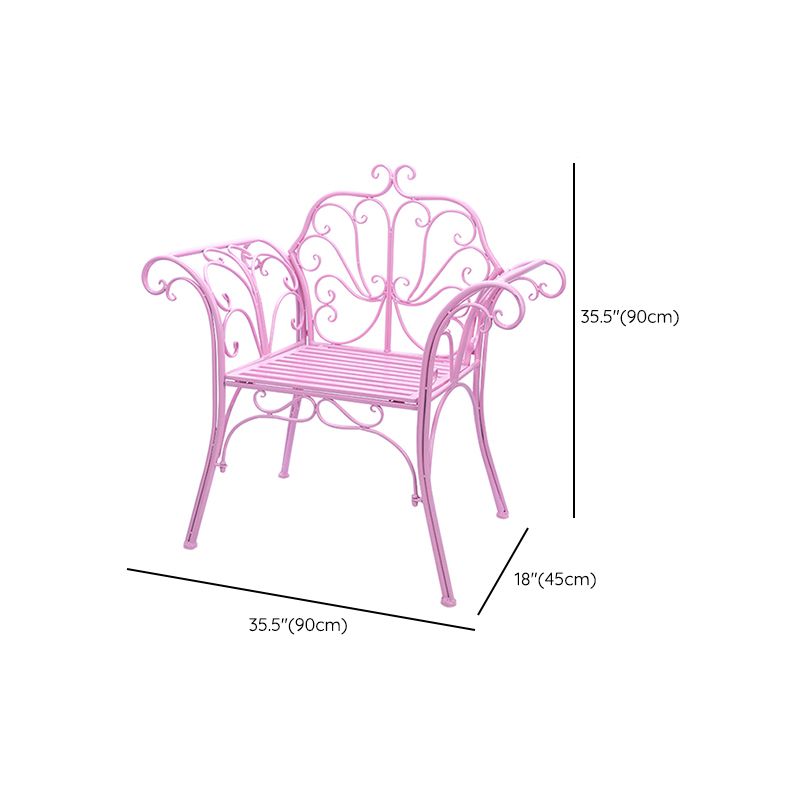 1/2/3 Pcs Metal Pink Dining Set Contemporary Square Dining Table Set