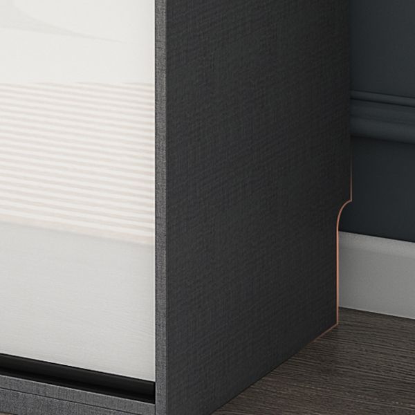 Modern Home Wardrobe Cabinet Engineered Wood Wardrobe with Drawer