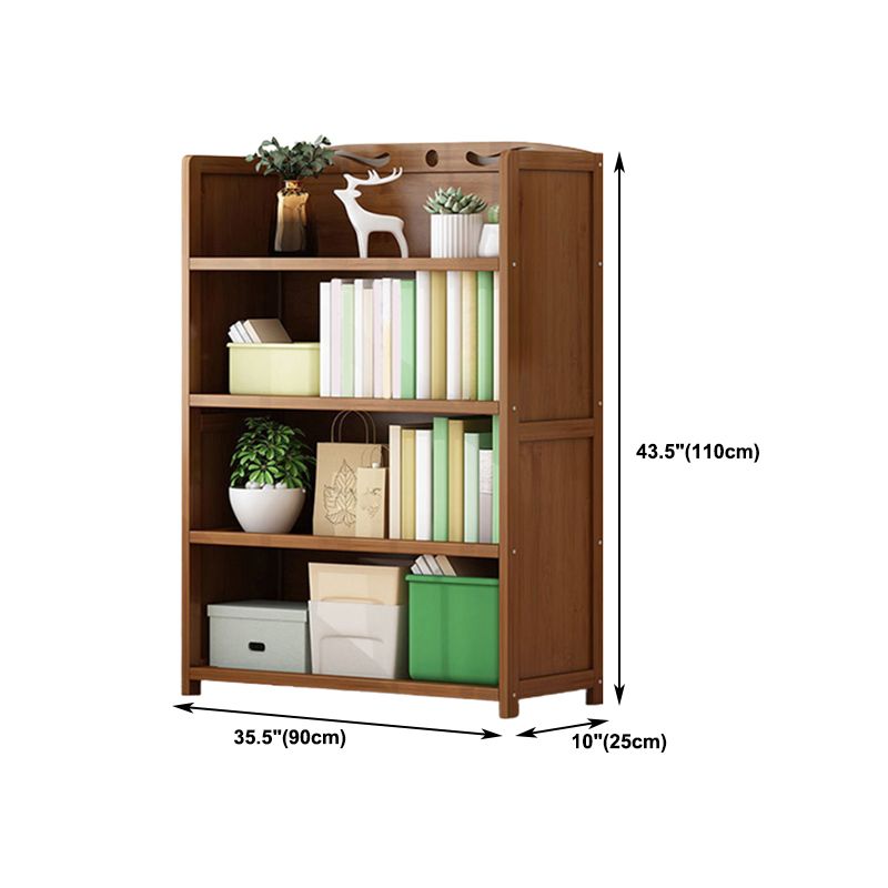 9.9" W Modern Bookcase Matte Finish Closed Back Bookshelf for Study Room