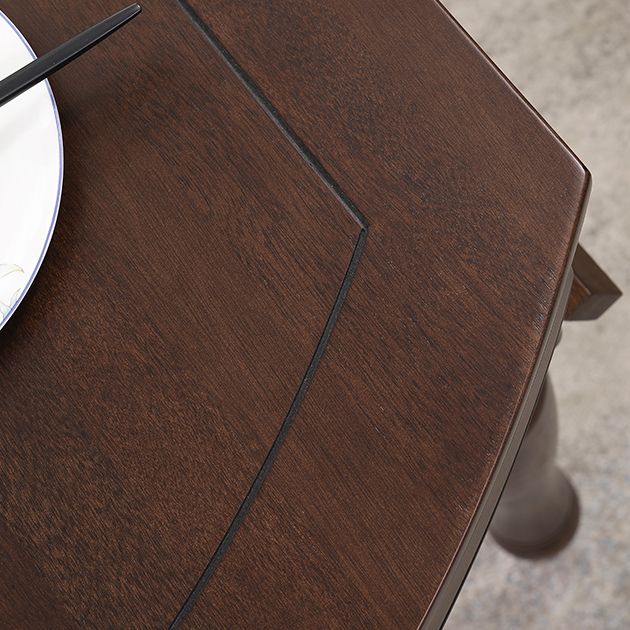 Solid Wood Extendable Dining Table Set 5/7 Pieces Dining Set for Kitchen