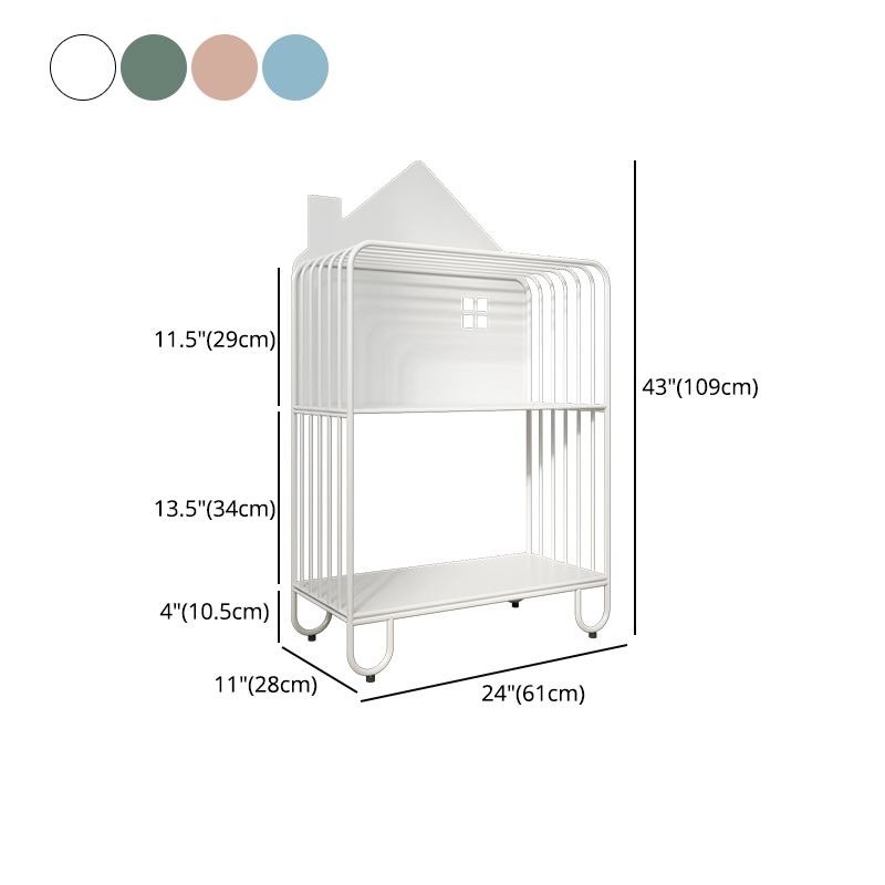 Scandinavian Style Bookshelf Open Back Bookcase for Office and Study Room