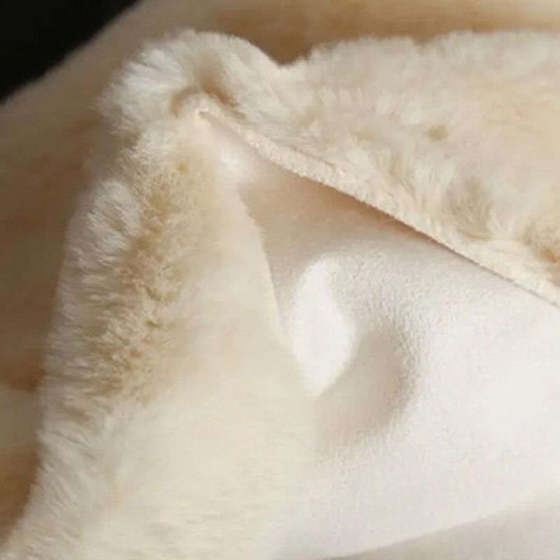 Short Velvet Rectangle Shape Rug Solid Color Living Room Carpet Polyester Washable Rug