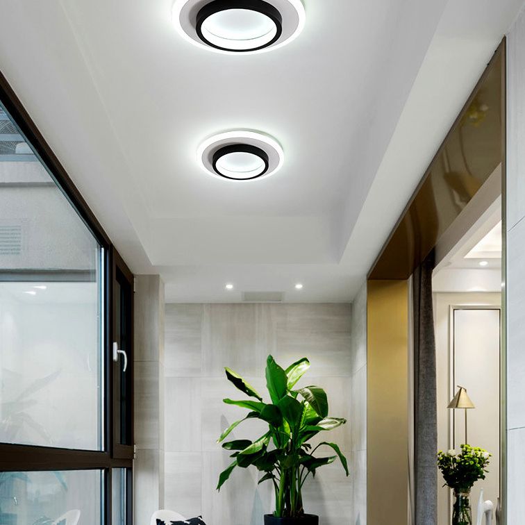9.5 Inches Brede Eenvoud Mini Plafond Licht Modern Style LED Flush-mount Lamp voor Foyer Aisle