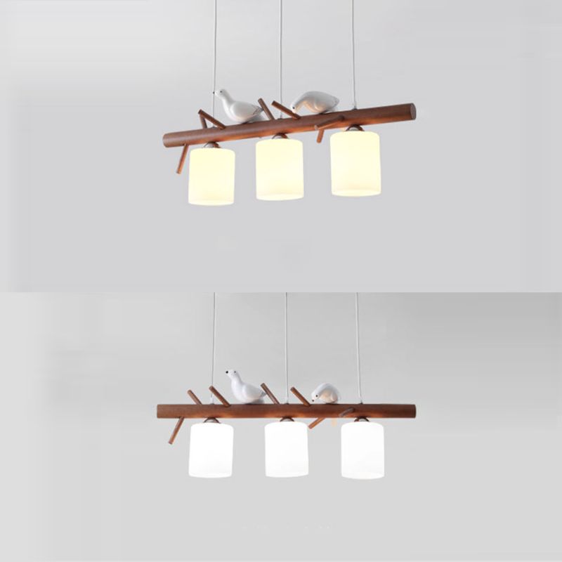 Branches en bois lampe de l'île Modern Simplicité Pendentif Lighting for Restaurant