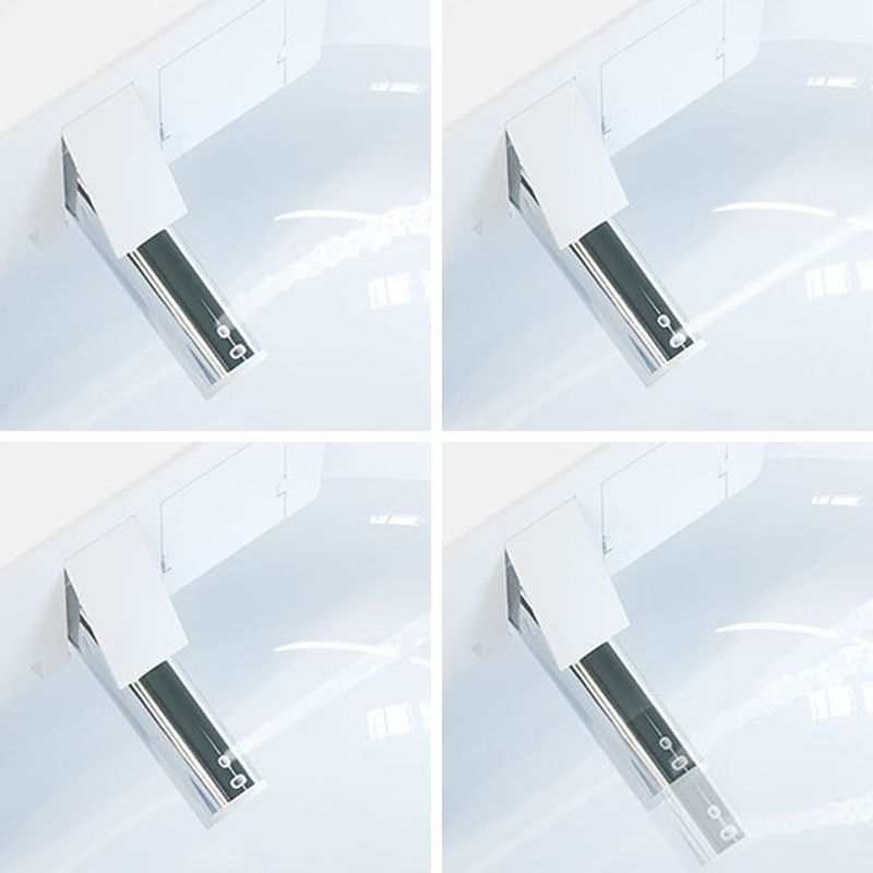 White ABS Toilet Modern All-In-One Toilet Bowl with Heated Seat