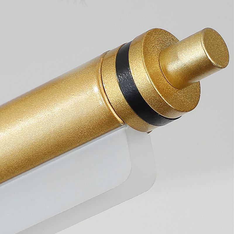 Modern Metal Island Light Linear 1-Head Restaurant Hanging Lamp with Acrylic Shade