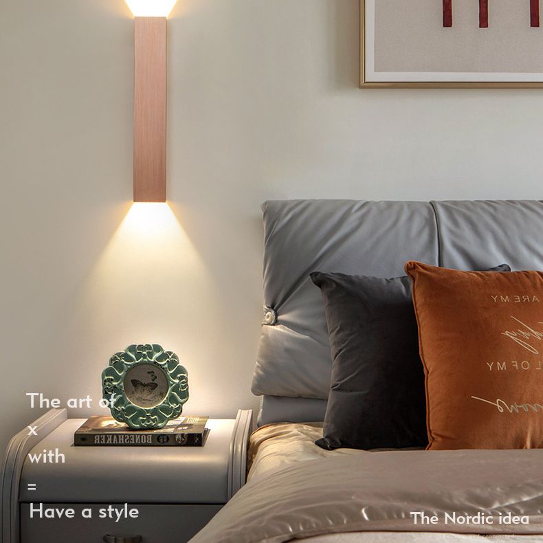 2 luces de pared geométrica de pared moderna de estilo de metal de estilo simple