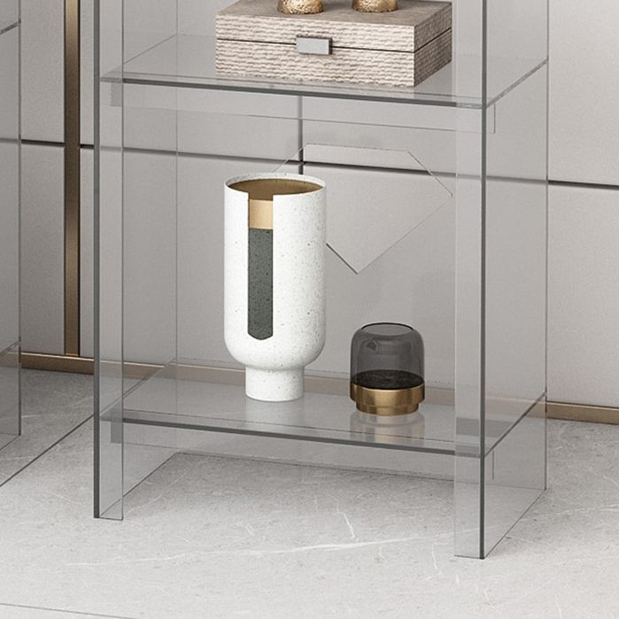 Modern Style Closed Back Standard Bookshelf Acrylic Bookcase for Home Office