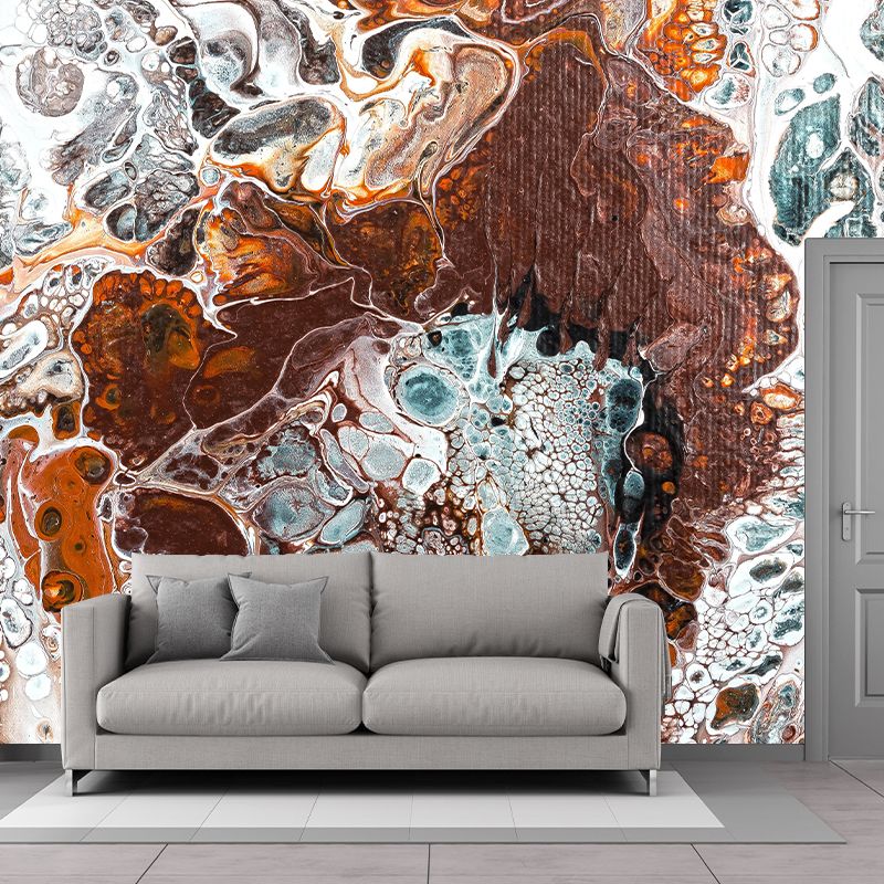 Abstraktes Wandgemälde in hellen Farben, umweltfreundlich, dekorative Tapete, Wanddekoration