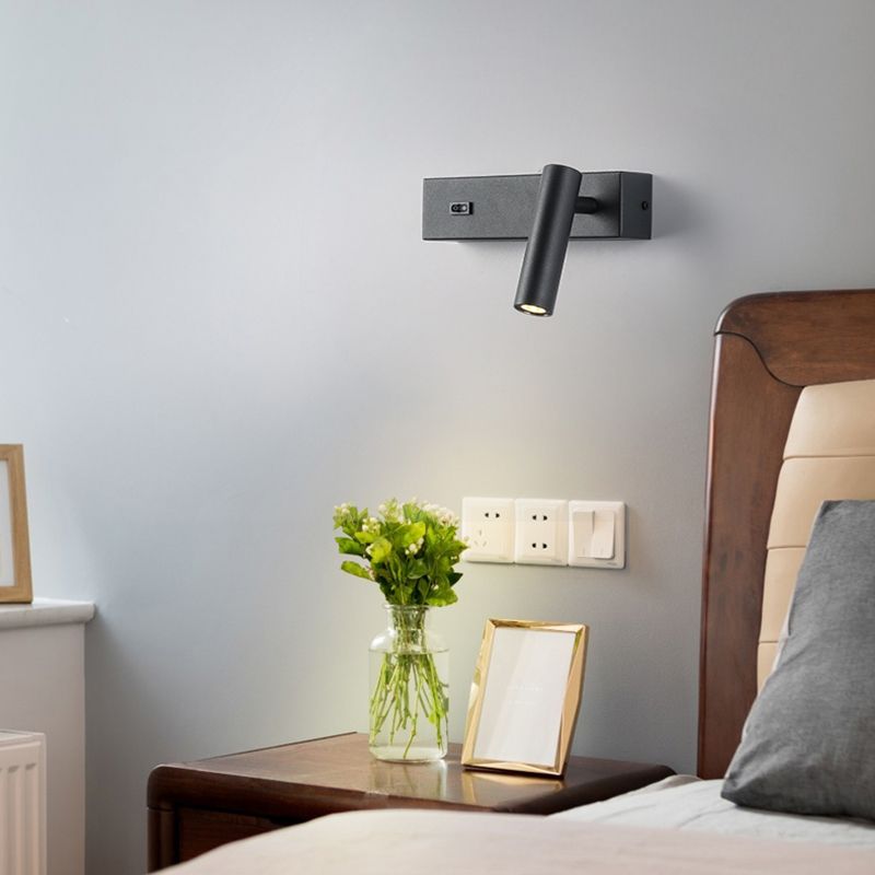 1-Light Geometric Wall Mount Light Modern Style Metal Wall Mount Lighting