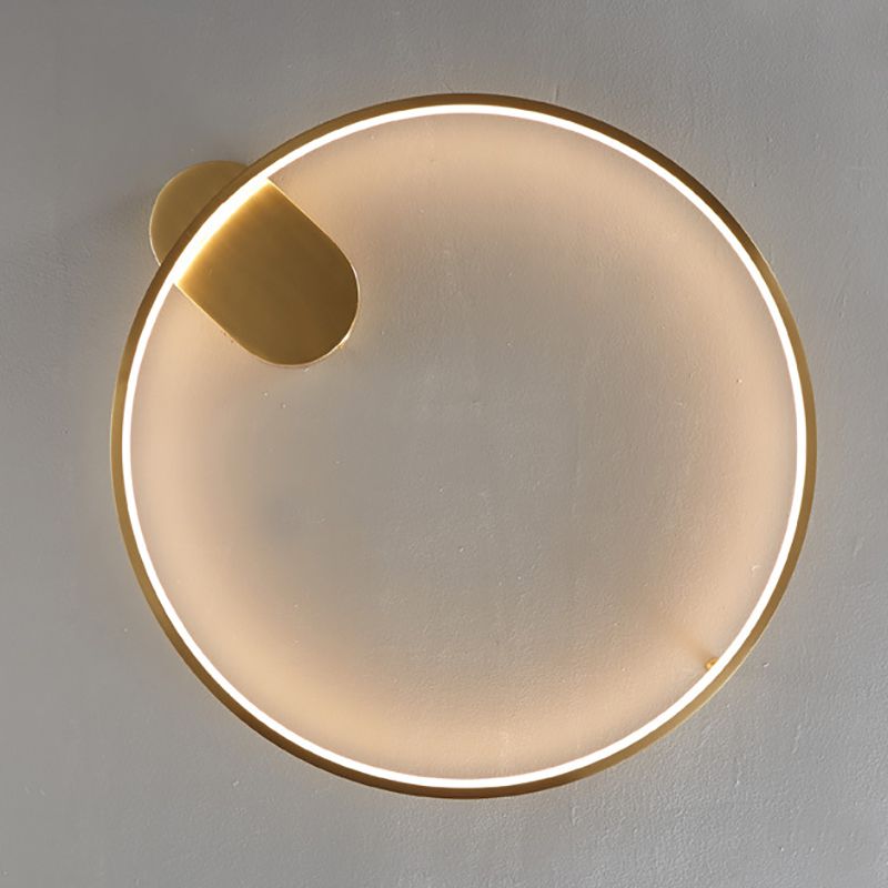Modern Geometric Linear Wall Mount Lighting Minimalist Metallic LED Wall Sconce