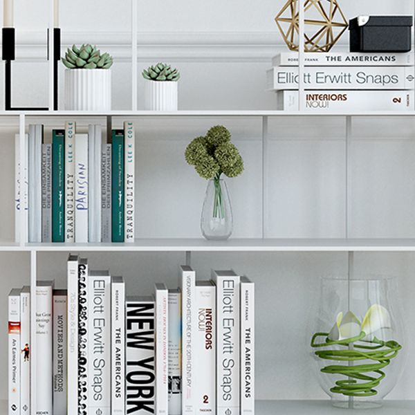 Modern Metal Etagere Bookshelf Vertical Iron Bookshelf for Living Room
