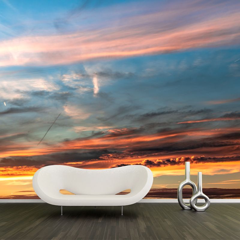 Clear Sky Scenery Mural Contemporary Home Decor for Sitting Room, Waterproofing