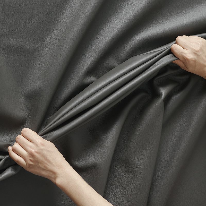 Square Arm Grey Pillowed Back Cushions Splayed Wooden Legs Sofa