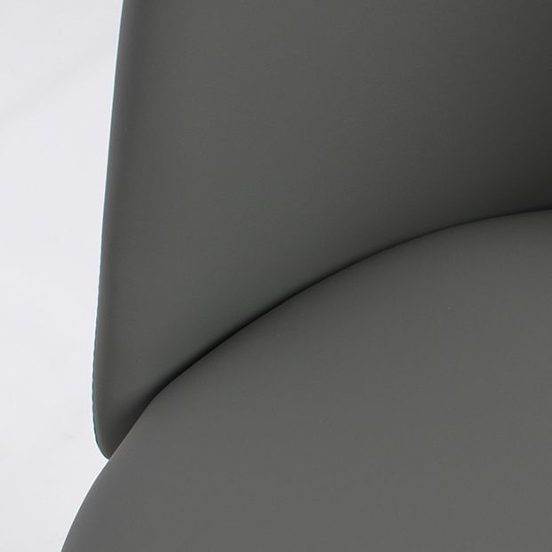 Silla sin brazos de comedor de metal Glam, silla lateral de comedor tapizada para uso doméstico