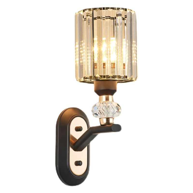 Éclairage mural en verre transparent contemporain