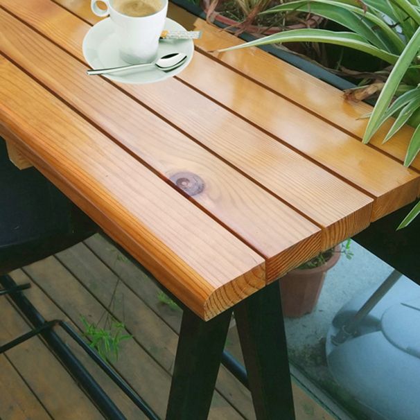 Industrial Style Solid Wood Pub Dining Set 1/2/3 Pcs Rectangular Pub Set for Home