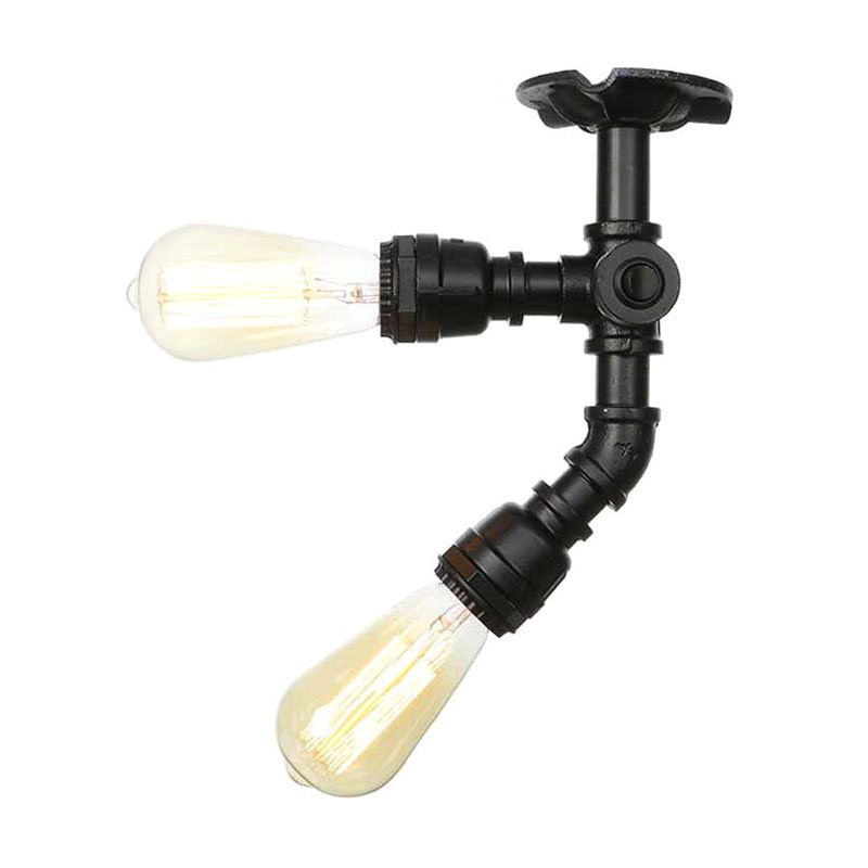 Techo Industrial Colgante Tubo Retro Tubo Ligero De Cristal Luz Hotel Ligero