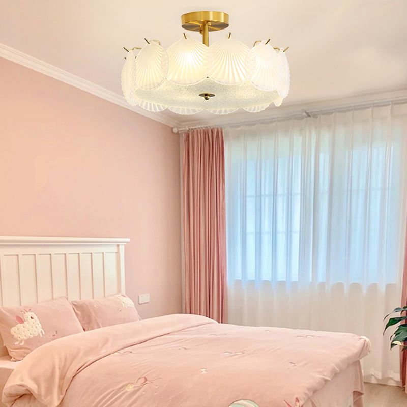 Nordic Ceiling Light Creative Glass Flush Mount Ceiling Light Fixture for Bedroom