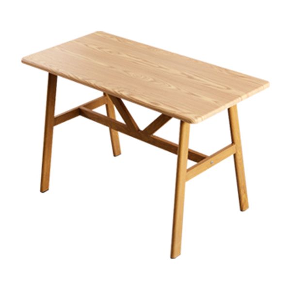 Mesa de madera de cocina industrial para restaurante mesa de comedor con base de madera