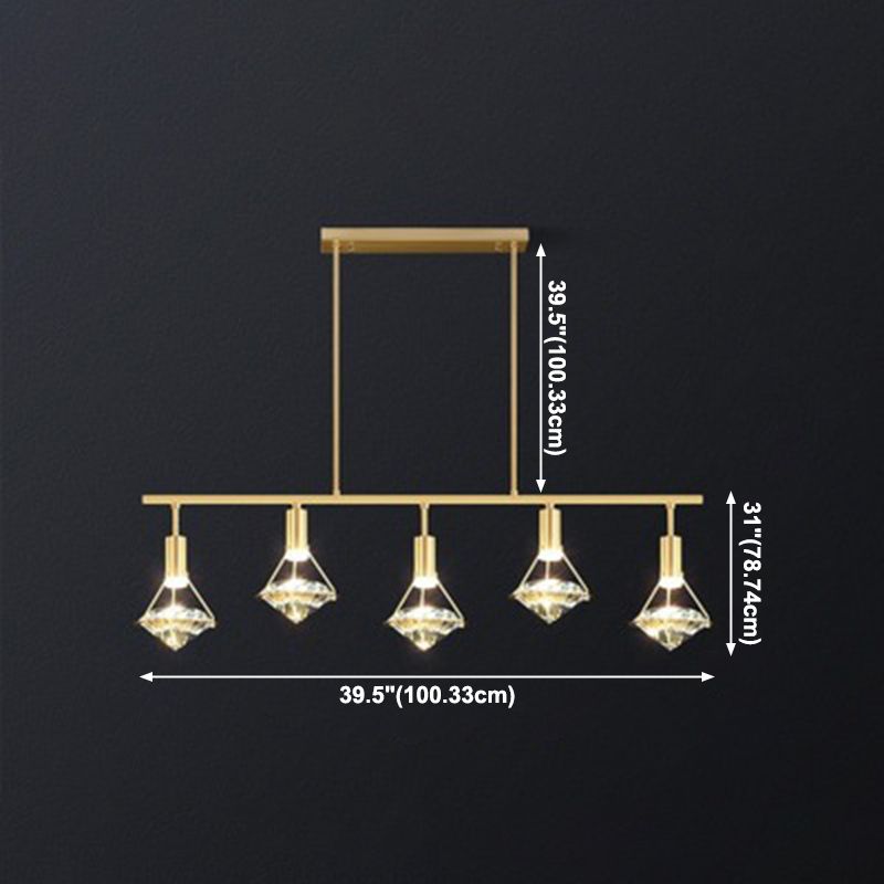 5 luminaire d'île de cône lumine