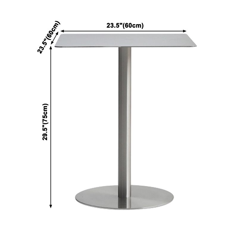 Metal Industrial Dining Table Stainless Steel Table for Kitchen and Dining Room
