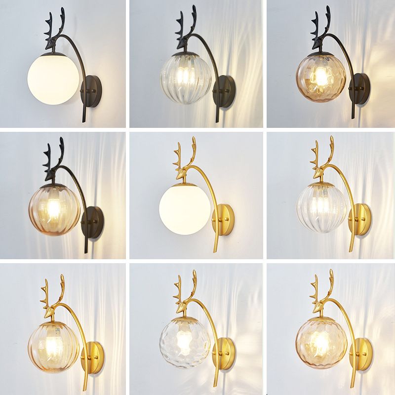 Modern Creative Style Global Wall Light Sconce Glass 1 Sconces Light