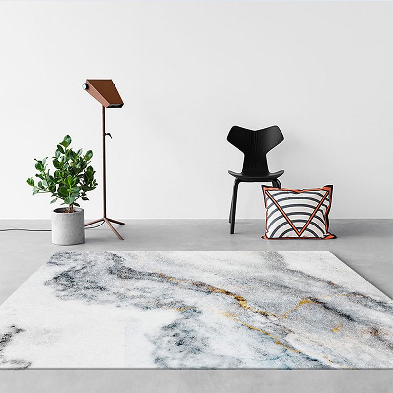 Modern marmeren look tapijt polyester binnendoor tapijten niet-slip ruggebied vloerkleed voor woonkamer