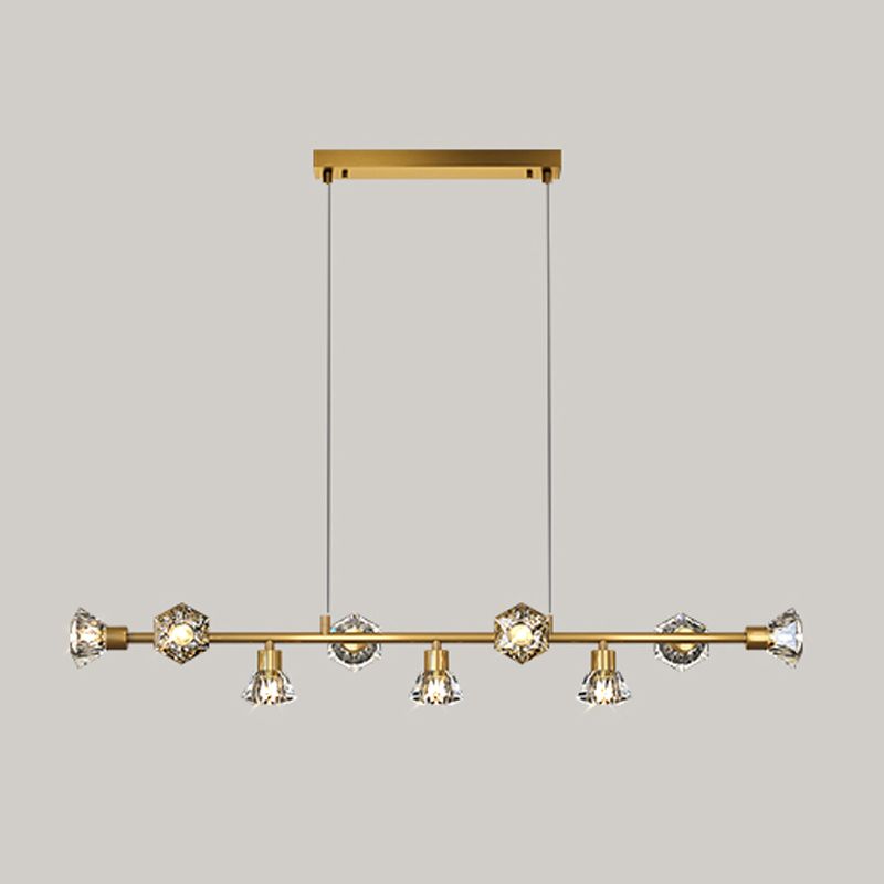 Cone Island Lighting Modernismus Kristallleuchterleuchte für Esszimmer