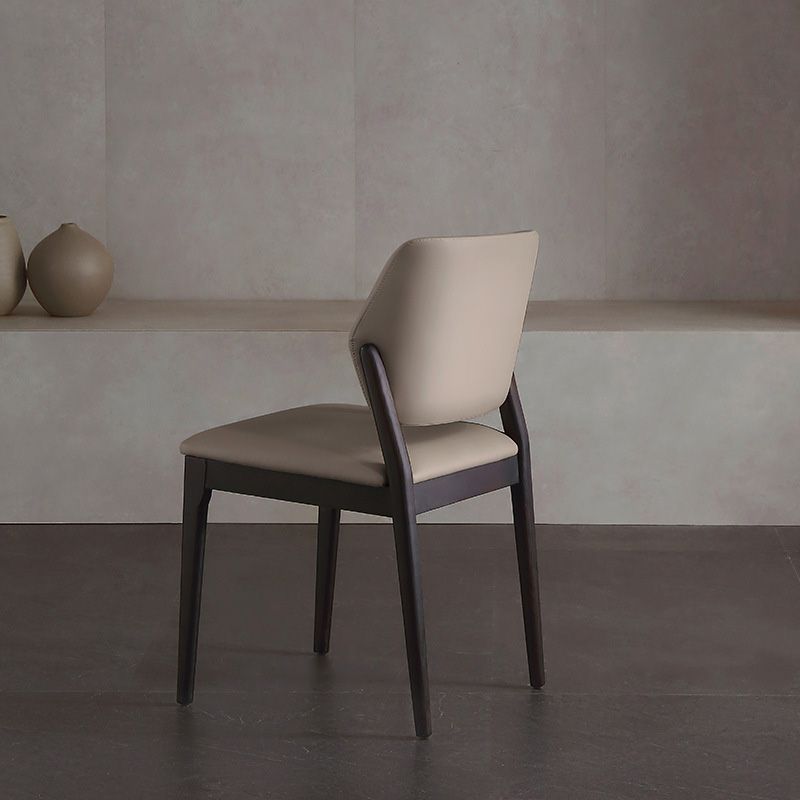 Contemporary Kitchen Dining Side Chair Open Back Dining Side Chair