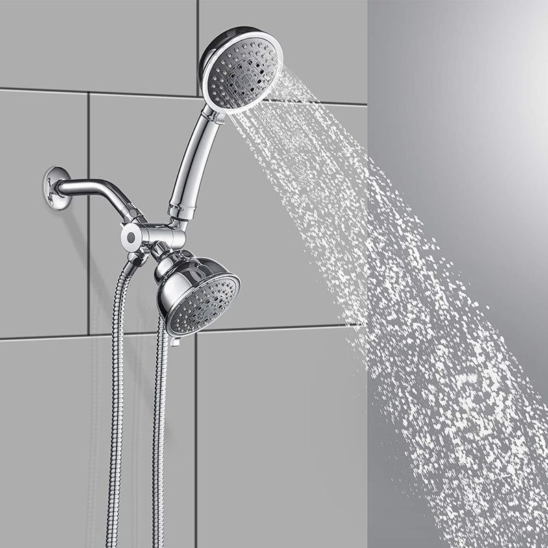 Traditional Dual Shower Heads Home Metal Round Shape Dual Shower