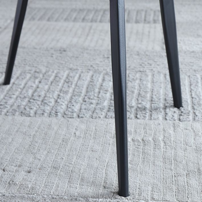 Contemporary Style Dining Chair Armless Chairs with Metal Legs for Home