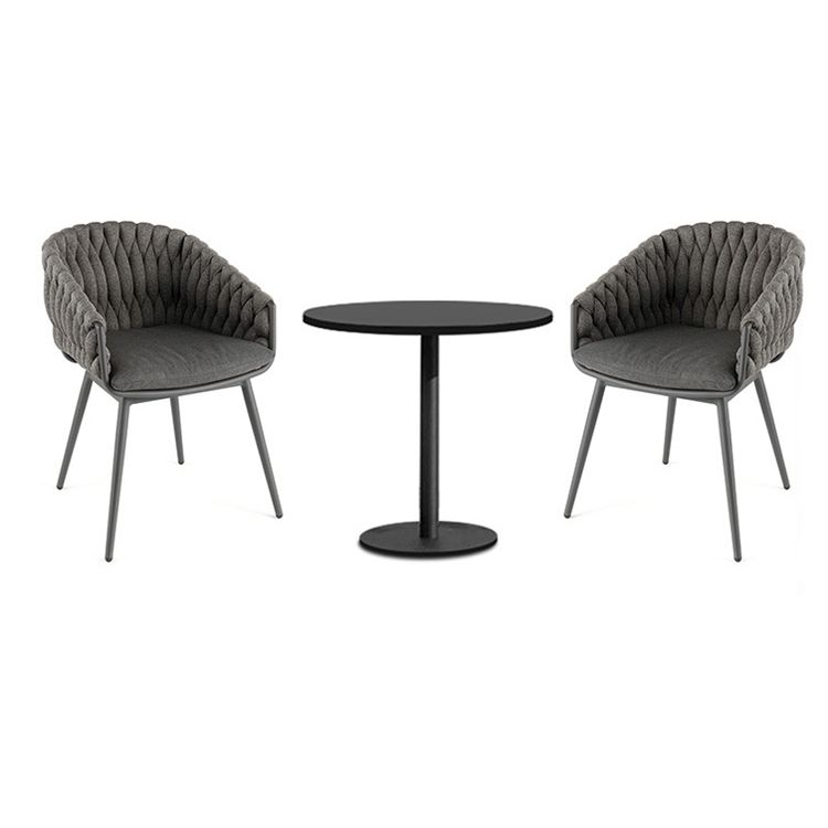 Boho Style 1/2/7 Pieces Dining Set Metal Dining Table Set for Outdoor