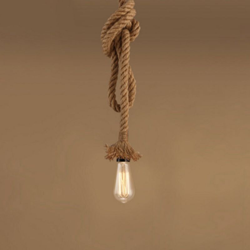 Rope Pendant Lighting Fixtures Industrial Multi Light Hanging Ceiling Lights