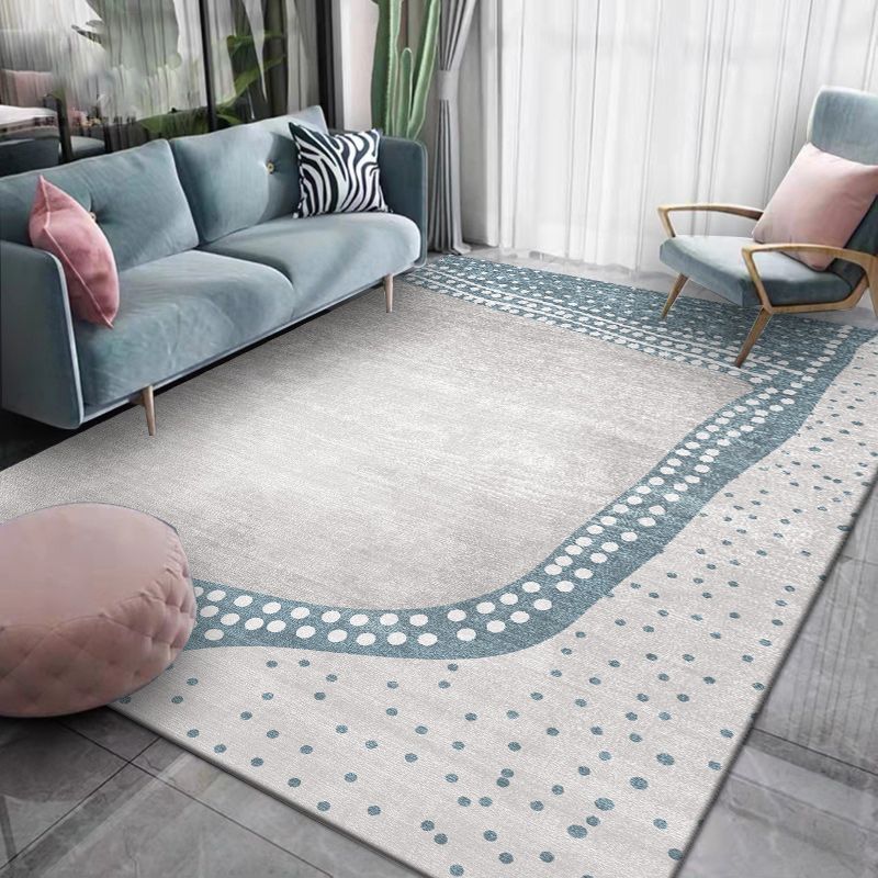 Adults Contemporary Area Carpet Stain Resistant Rectangle Rug Color Block Indoor Rug