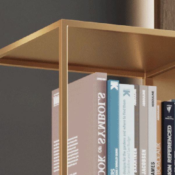 Modern Standard Book Shelf Metal Open Shelf Bookcase with Shelves for Home Office